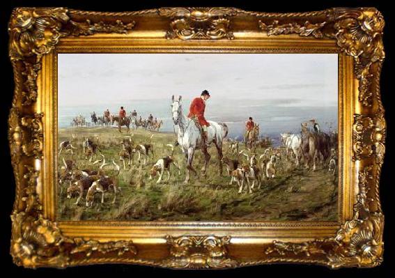 framed  unknow artist Classical hunting fox, Equestrian and Beautiful Horses, 083., ta009-2